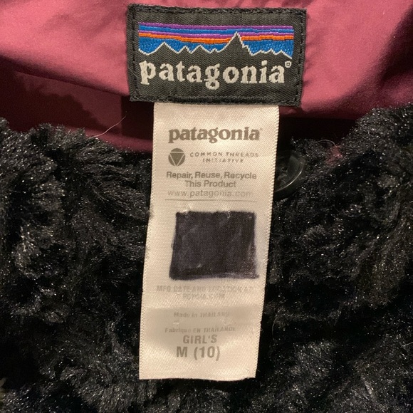 Girl’s Patagonia Pelage jacket black medium size 10 - Picture 6 of 7